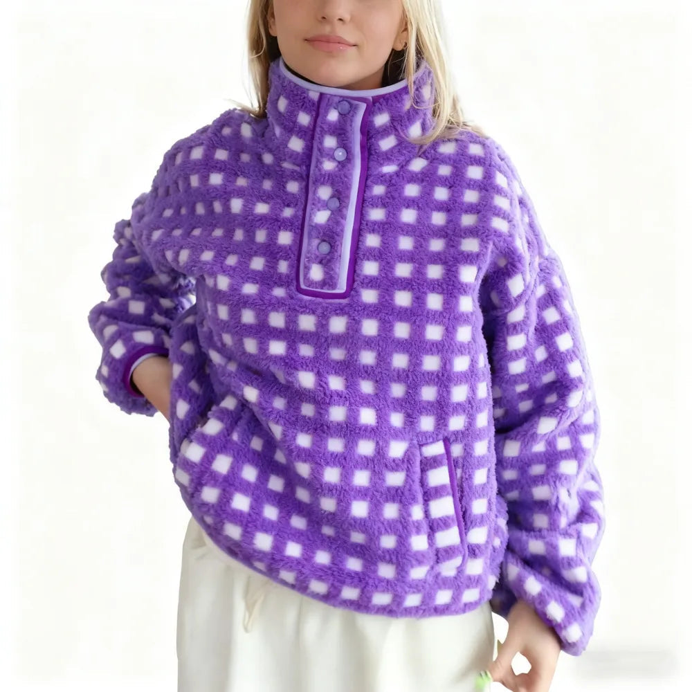 Women's Plaid Hoodie