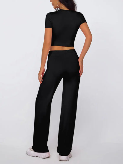 ⚡FINAL SALE--Women's Solid Modal Loungewear Two-Piece Pajama Set