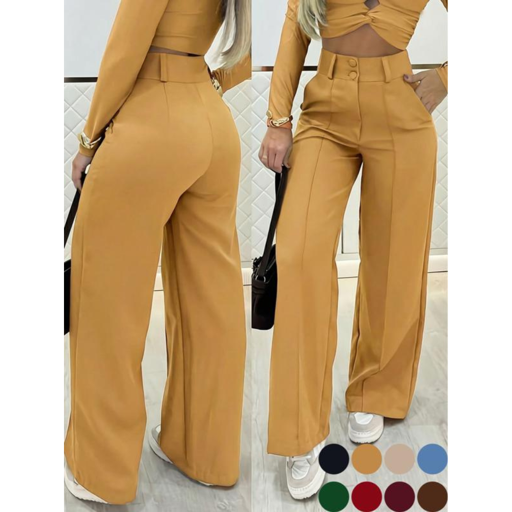 Women's Simple Wide-Leg Pants