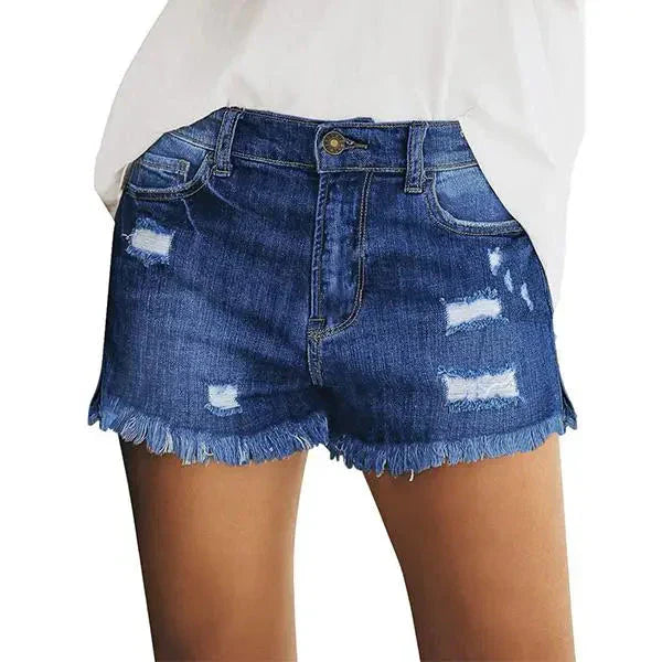 Women's Casual Mid Rise Denim Shorts