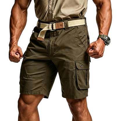 Men's Tactical Cargo Shorts with Multifunctional Pockets