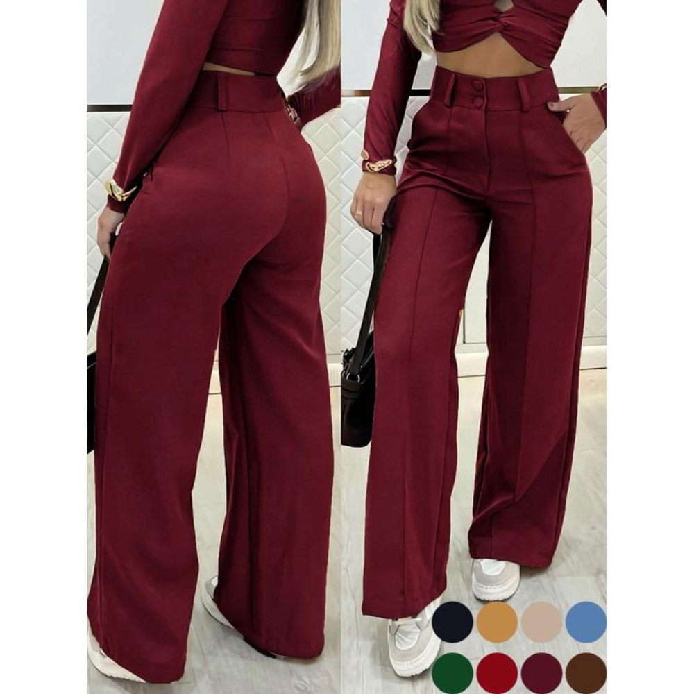 Women's Simple Wide-Leg Pants