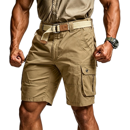 Men's Tactical Cargo Shorts with Multifunctional Pockets