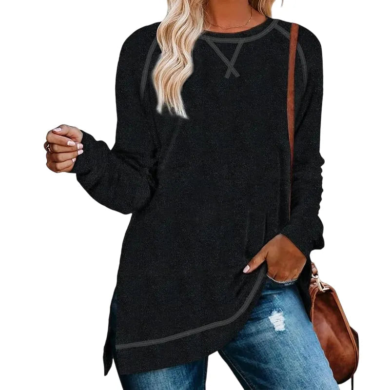 Women’s Long Sleeve Tunic Tops Bundle – 12 or 18 Colors Included