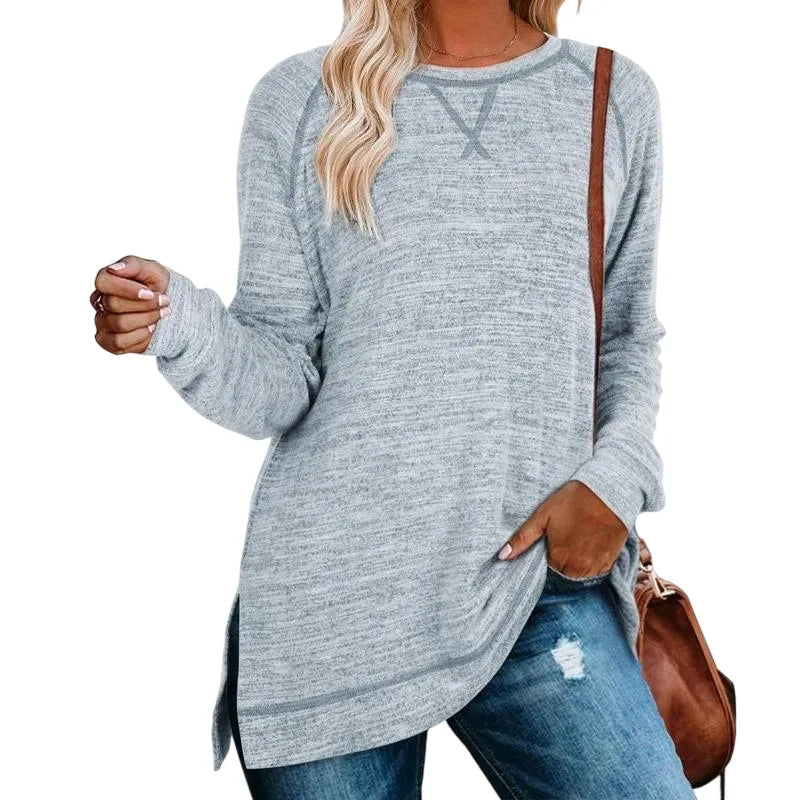 Women’s Long Sleeve Tunic Tops Bundle – 12 or 18 Colors Included