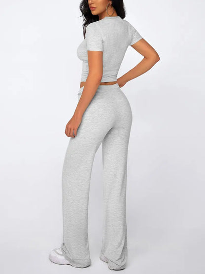 ⚡FINAL SALE--Women's Solid Modal Loungewear Two-Piece Pajama Set