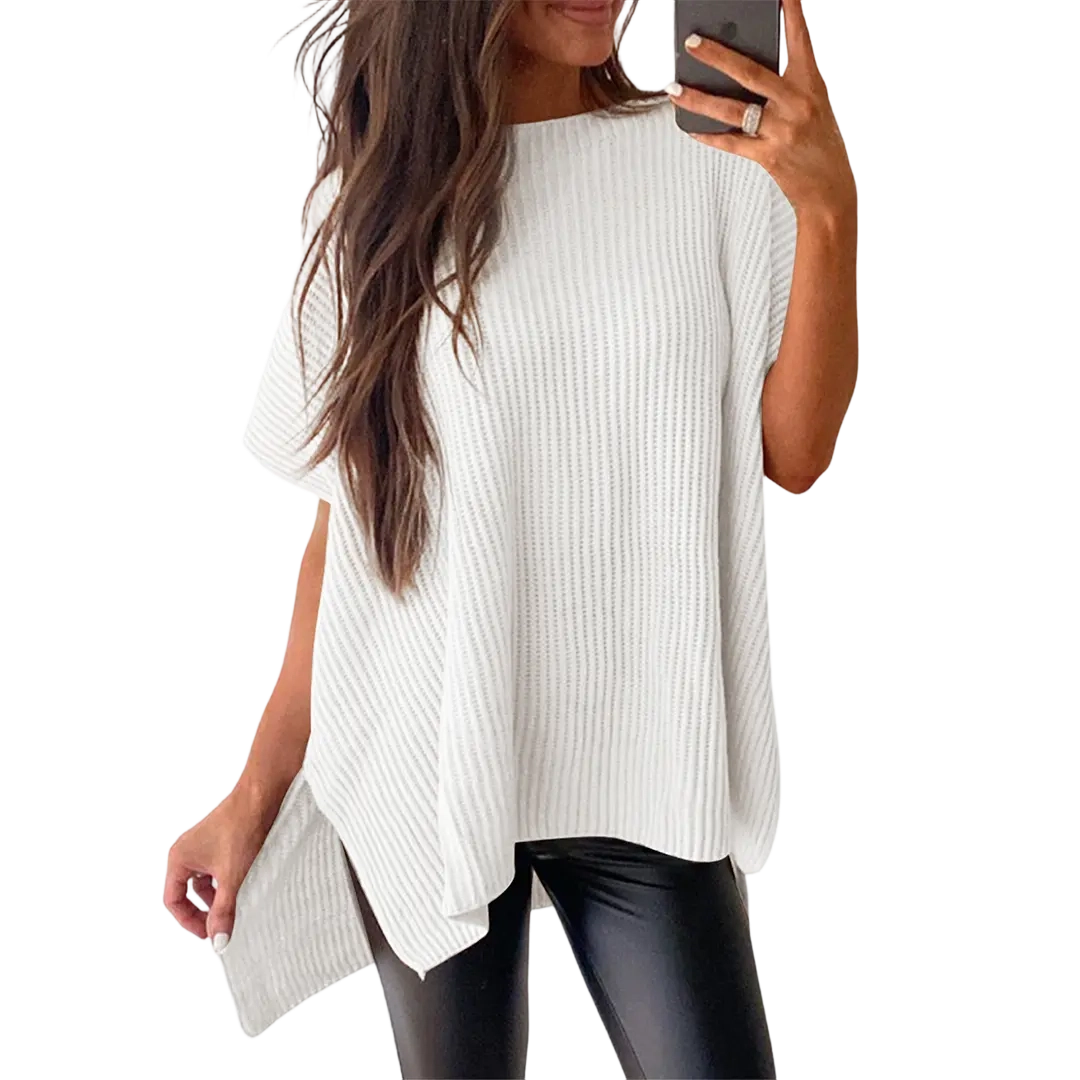 Women’s Oversized Cozy Ribbed Knit Top