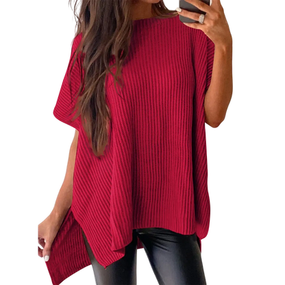 Women’s Oversized Cozy Ribbed Knit Top