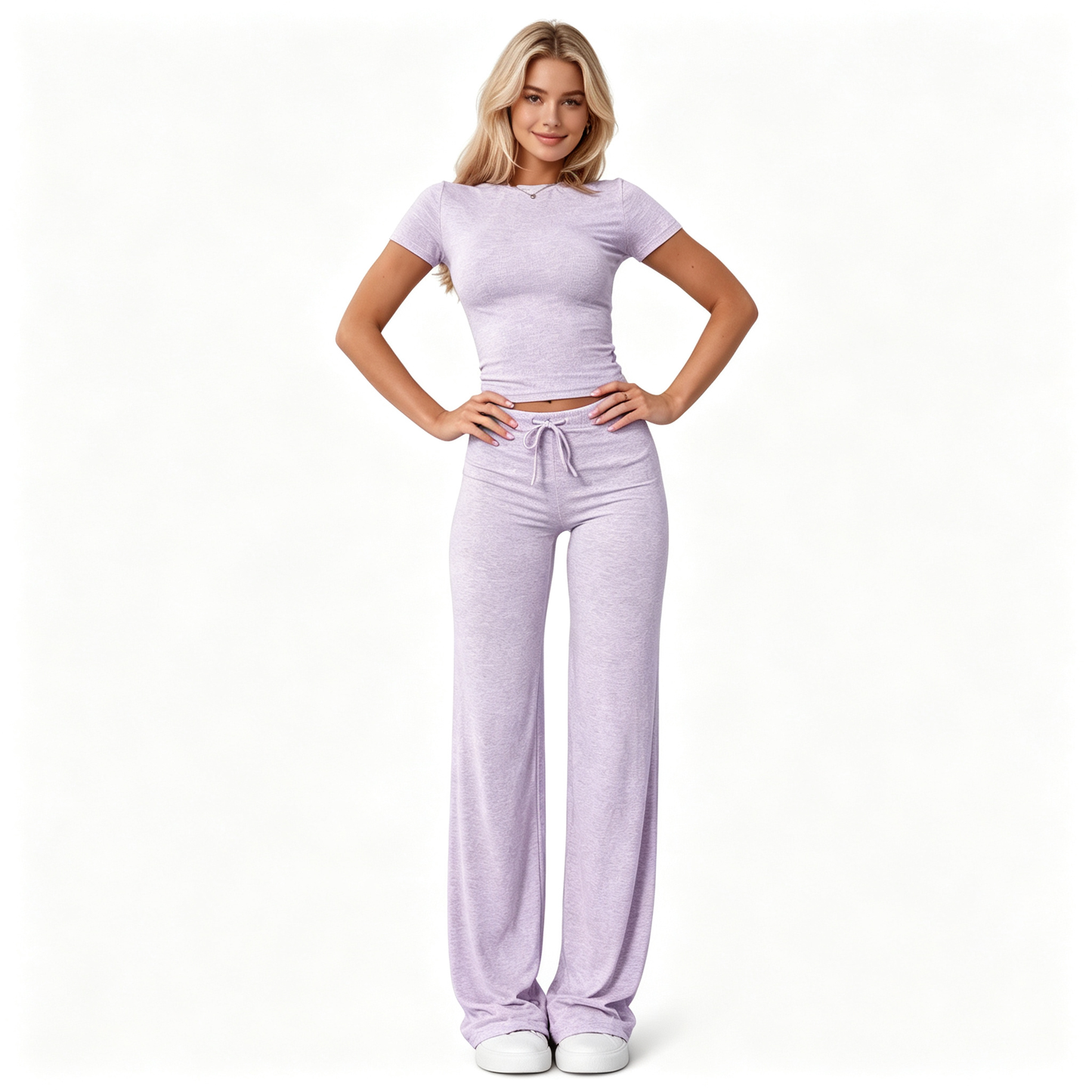 ⚡FINAL SALE--Women's Solid Modal Loungewear Two-Piece Pajama Set