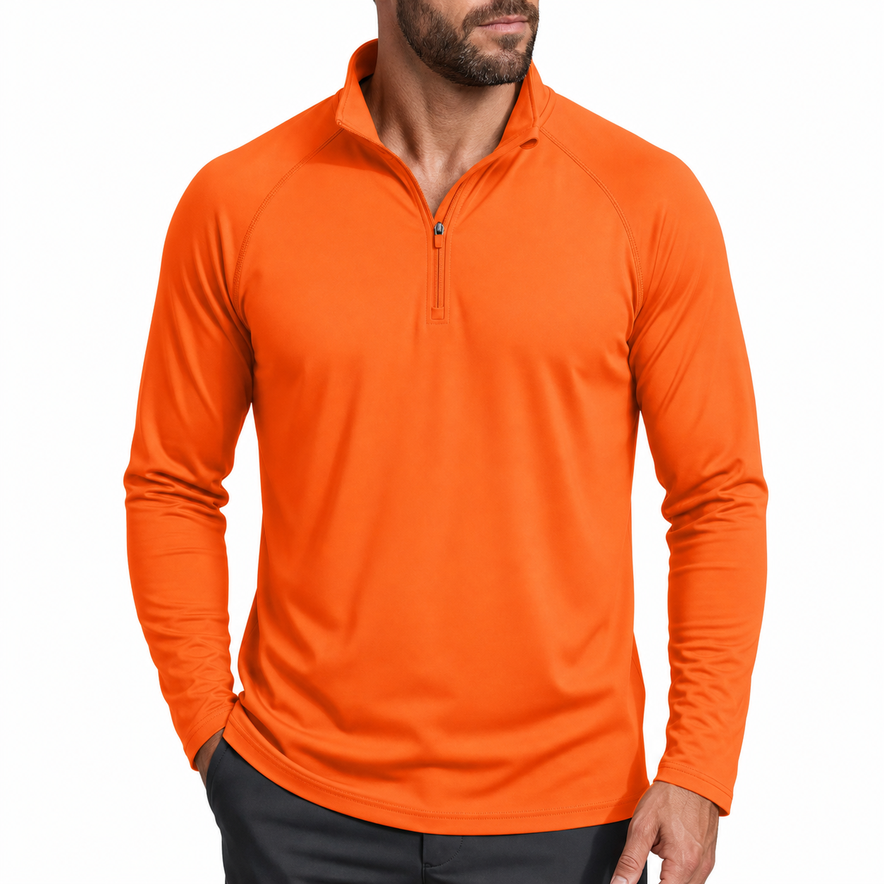Men's UPF 50+ Quick-Dry 1/4-Zip Performance Shirt 8-Pack