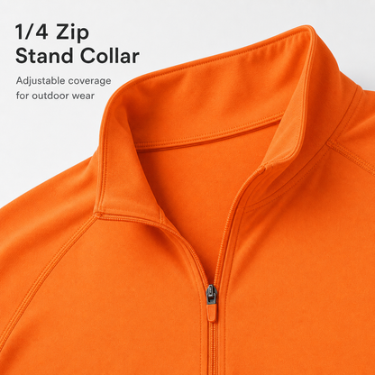 Men's UPF 50+ Quick-Dry 1/4-Zip Performance Shirt 8-Pack
