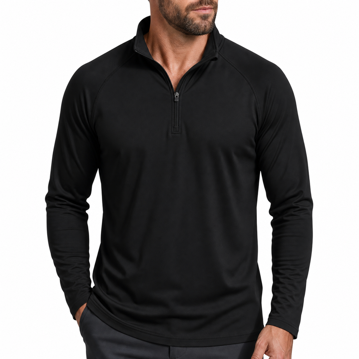 Men's UPF 50+ Quick-Dry 1/4-Zip Performance Shirt 8-Pack