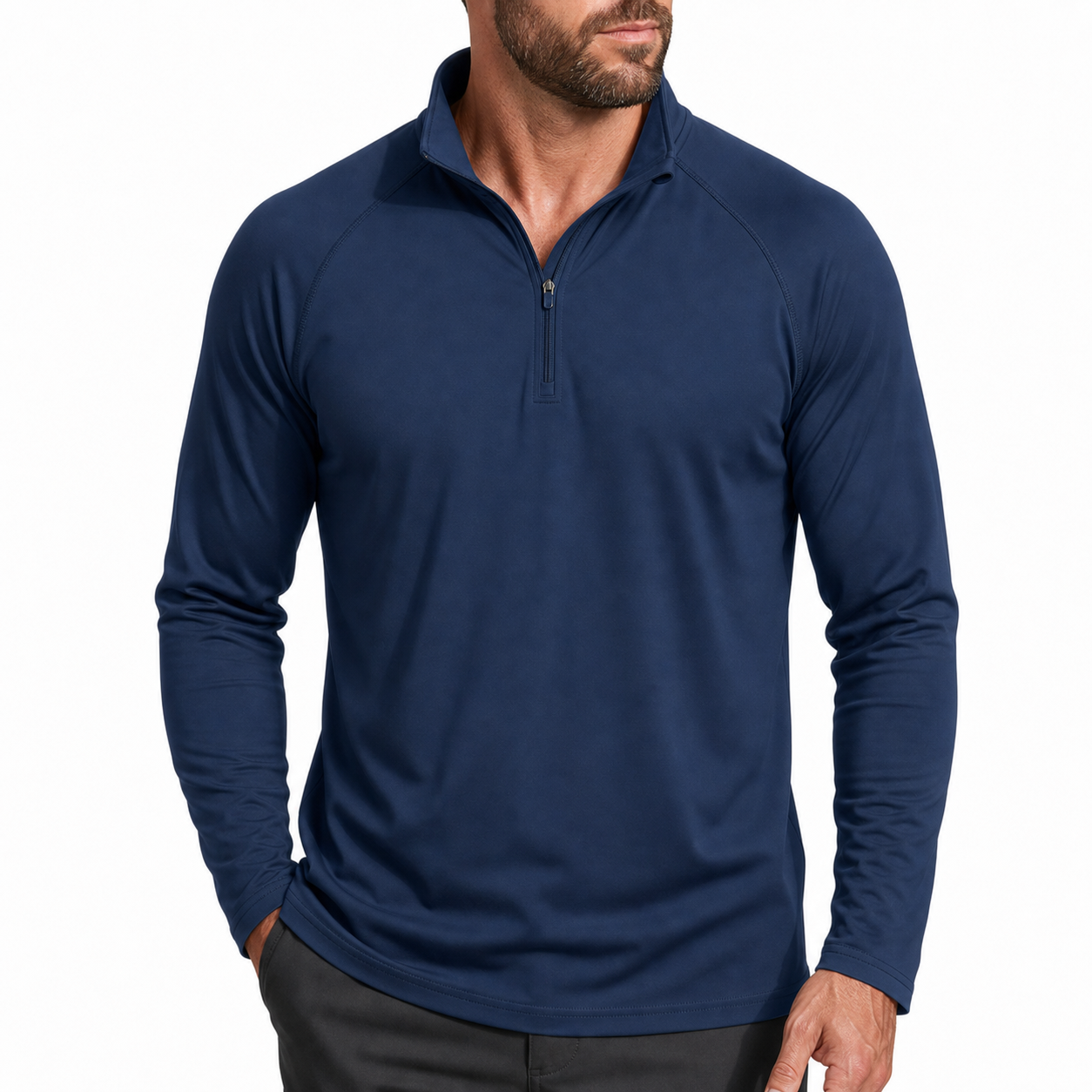 Men's UPF 50+ Quick-Dry 1/4-Zip Performance Shirt 8-Pack