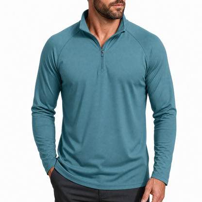 Men's UPF 50+ Quick-Dry 1/4-Zip Performance Shirt 8-Pack